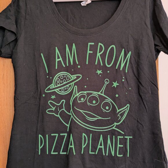 Disney Store Toy Story Alien I am from Pizza Planet Women's Size M - Picture 2 of 3